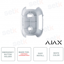 Support Ajax blanc : Support universel pour boutons et doubles boutons, installation rapide et sûre