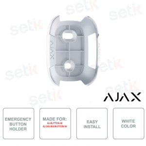 38215.82.WH - Ajax - Staffa per pulsante di emergenza - Colore bianco - Per modelli selezionati Ajax