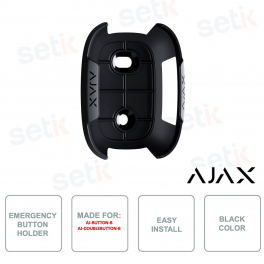 38214.82.BL - Ajax - Bracket for emergency button - Black color - For selected Ajax models