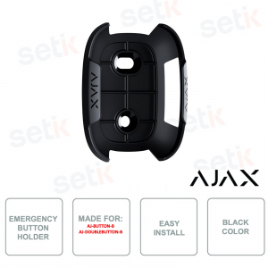Ajax Holder Black: Universal Holder for Buttons and DoubleButtons with Quick and Safe Installation