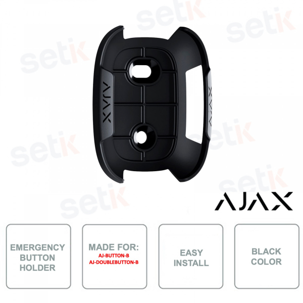 AJ-HOLDER-B - Ajax - Bracket for emergency button - Black color - For selected Ajax models