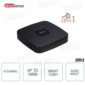 XVR Wizsense 8 Canali CVI AHD TVI ANALOGICO IP 1080N H.265+ NERO Dahua