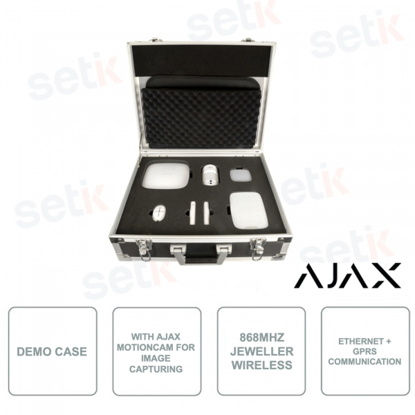 AJ-DEMOCASE2-W - Valigetta demo Ajax per presentazione di kit d'allarme