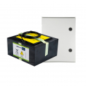 AJ-BATTERYBOX-14M - Kit de batería - Batería de zinc-aire BATT-60V-6000WH y armario de poliéster BOX-403020-IP66