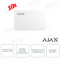 Ajax Pass White 10 Pieces: Secure Contactless Card with DESFire Encryption