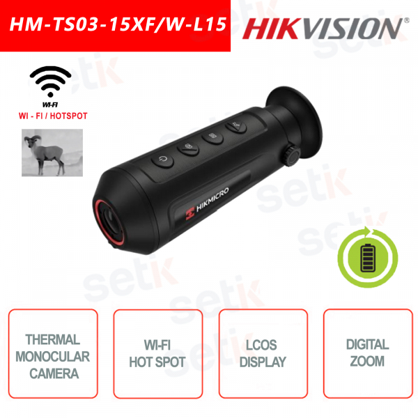 Caméra thermique portable monoculaire Hikvision HM-TS03-15XF / W-L15