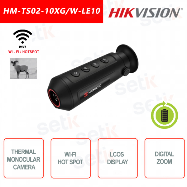 Caméra thermique monoculaire portable Hikvision HM-TS02-10XG / W-LE10
