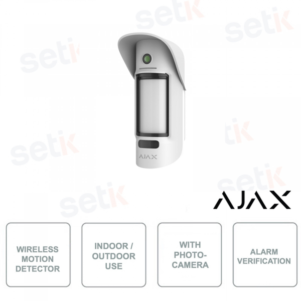 AJ-MOTIONCAMOUTDOOR-W - AJAX - Détecteur de mouvement extérieur sans fil - Avec caméra de vérification d'alarme
