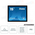 Moniteur tactile LED 15 pouces TN d'IIYAMA à cadre ouvert