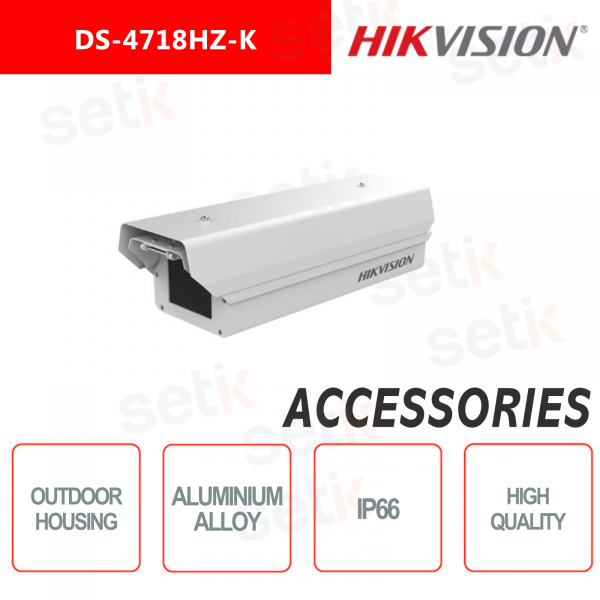 Boîtier Hikvision pour caméscopes pour une utilisation en extérieur avec dissipation thermique active