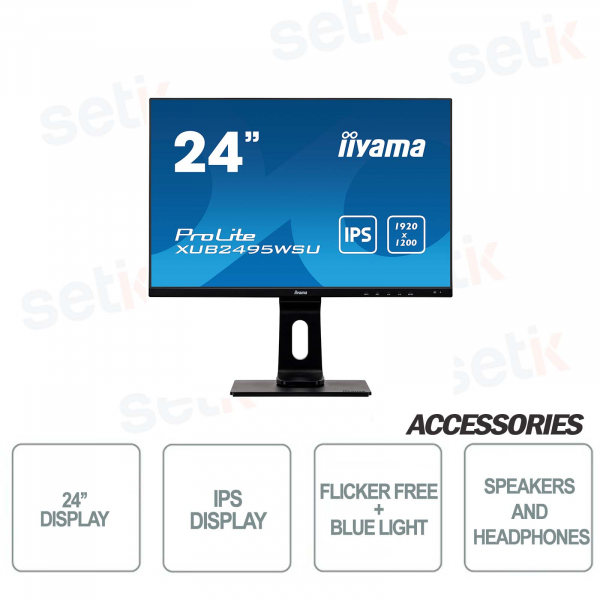 IIYAMA ProLite 24 '' IPS monitor - Speakers - has + pivot