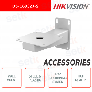 Soporte de montaje en pared Hikvision en acero y plástico para sistemas de posicionamiento