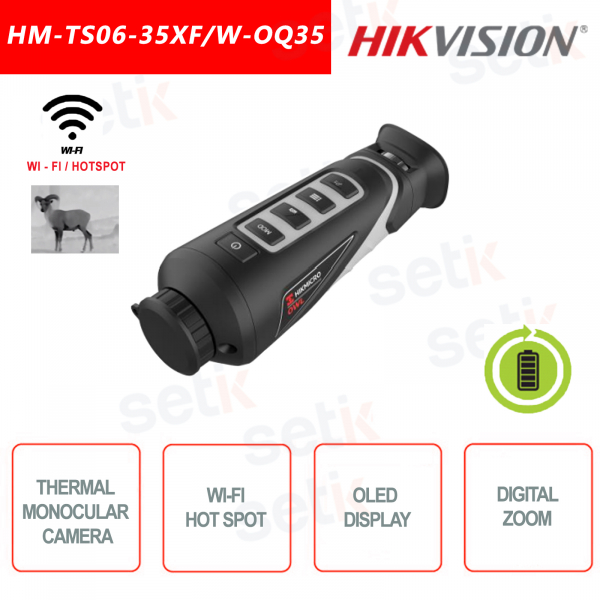 Caméra thermique monoculaire portable Hikvision HM-TS06-35XF / W-OQ35