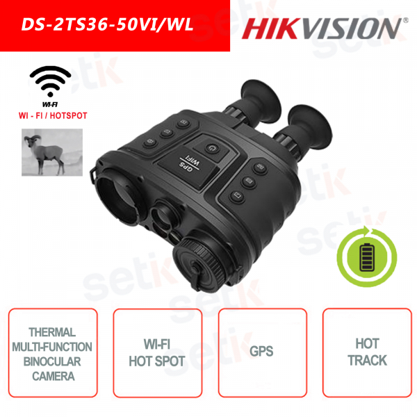 Termocamera binoculare portatile multifunzione Hikvision DS-2TS36-50VI/WL