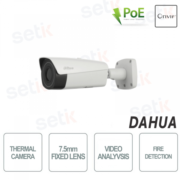 telecamera termica IP Bullet Lente 10 mm Vox 384x288 SD card