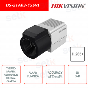 Cámara de automatización térmica Hikvision DS-2TA03-15SVI