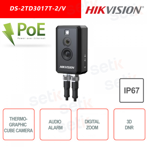 Cámara termográfica Cube Hikvision DS-2TD3017T-2 / V