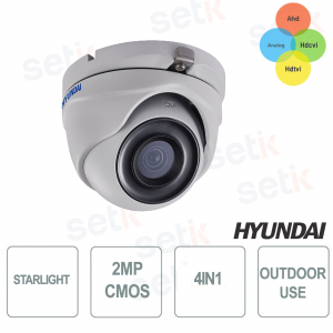 Dôme Fixe Starlight 4in1 2MP ir exir 20-30 Mètres Cmos 2MP Hyundai