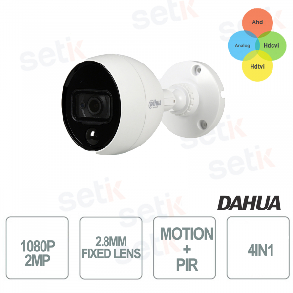 Telecamera 4 in 1 PIR 1080P Allarme MotionEye Dahua