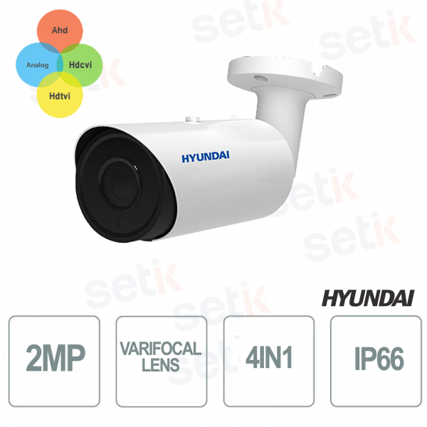 Bullet Camera 4 in 1 2MP IR 20 LED 30-40 METERS Varifocal lens 2.8 - 12mm