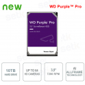 Internal Hard Disk 10 TB Audio Video SATA 3.5 "IA AllFrame ™ WD Purple ™ Pro