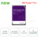 Disco duro interno 12 TB Audio Video SATA 3.5 "IA AllFrame ™ WD Purple ™ Pro