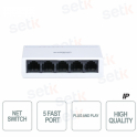 Switch 5 Porte Veloci Plug and Play - Dahua