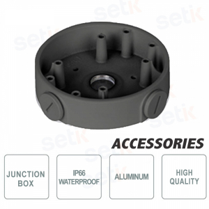 Dahua PFA139 Black Junction Box for Cameras, Durable and Compact
