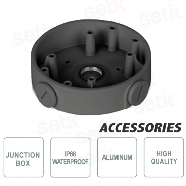Water-proof Tin Junction Box - Black Color - D