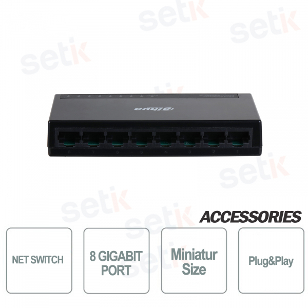 Commutateur réseau 8 ports Gigabit - Dahua