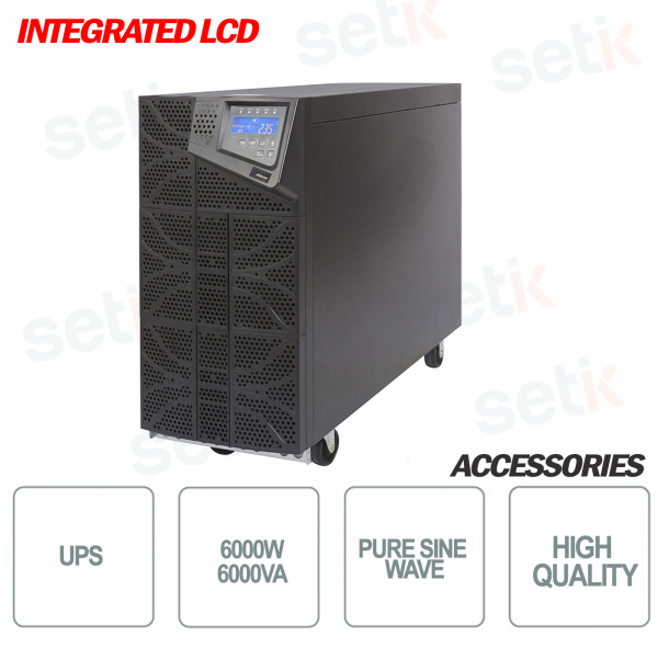 Uninterruptible power supply UPS PRO 6000 TW / 6000W Integrates LCD screen