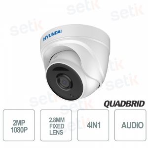 Hyundai 2 MP 4in1 Dome Camera Fixed Optic D-WDR A