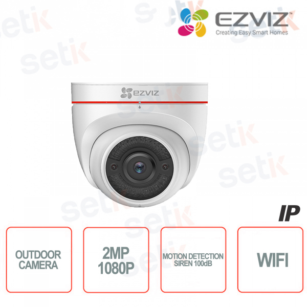 Ezviz Outdoor IP Camera WIFI 2MP Active Defense Siren Strobo Light Hikvision