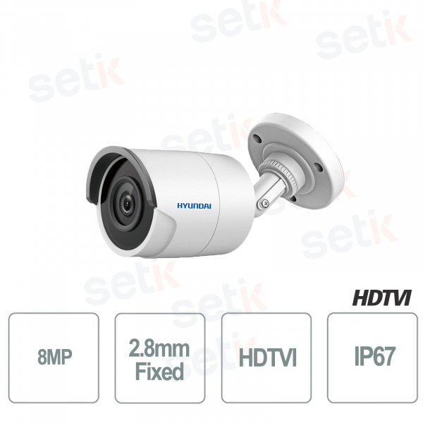 Caméra Bullet HDTVI IR 40 mètres EXIR 2.0 Objectif fixe 2.8mm 3 AXES - HYU