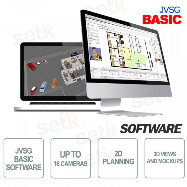 Software básico JVSG CCTV para sistemas de videovigilancia herramienta de diseño d