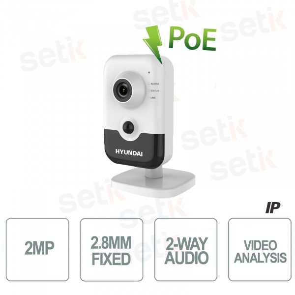 2MP ONVIF PoE 2.8mm IR Audio Wireless IP Ca