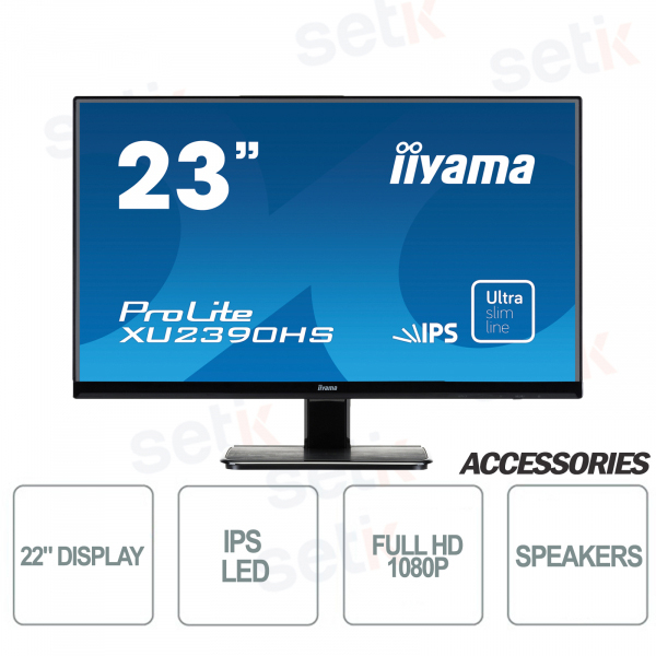 ProLite 23 "IPS FULL HD 4ms DVI - VGA - HDMI Speaker - IIYAMA mon