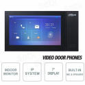 Postazione interna IP Dahua Monitor SIP 7 Pollici Touch PoE MicroSD - Colore Nero