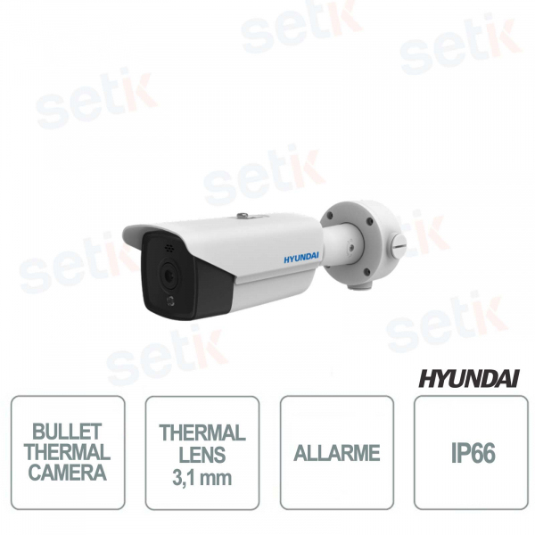 Caméra thermique Bullet Hyundai pour une utilisation en extérieur