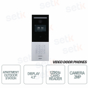 Multi-Family Outdoor Station with Camera, LCD Display, MIFARE Card Reader and Numeric Keypad - Vandal-proof - D