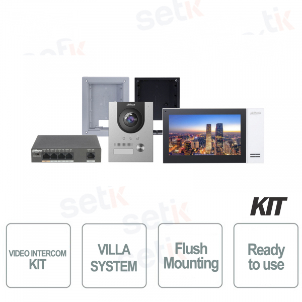Dahua - Kit complet de vidéophone intégré pour vill