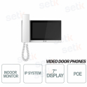 Indoor station IP Dahua 7 Inch TFT Monitor Touch PoE MicroSD - White C