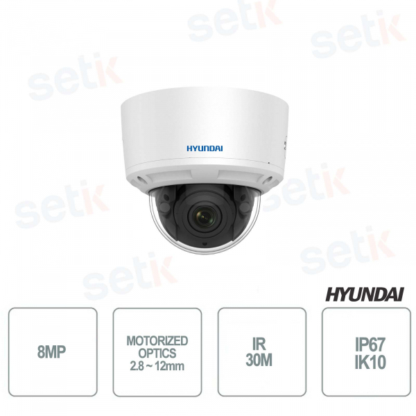 8MP IP fixed DOME outdoor camera - Hyundai