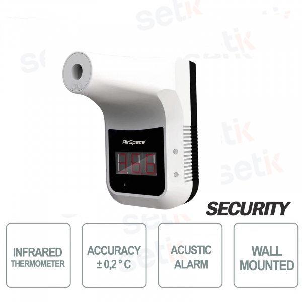 Thermoscanner professionnel infrarouge portable pour la détection de la température corporelle à une distance de ± 0,2 ° S