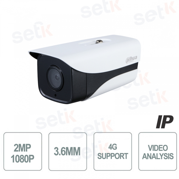 Caméra IP extérieure 2MP 3,6 mm 4G IR H265 IVS Audio I2 D