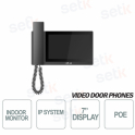 Dahua IP Indoor Station TFT 7 Inch Touch PoE MicroSD Monitor - B