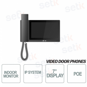 Dahua IP Indoor Station TFT Monitor táctil MicroSD PoE de 7 pulgadas - N
