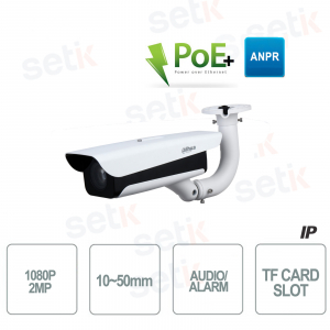 Cámara IP Dahua 1080P Lente varifocal IR ANPR Soporte incluido
