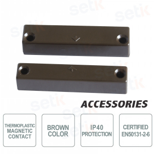Magnetic contact with terminals - Brown