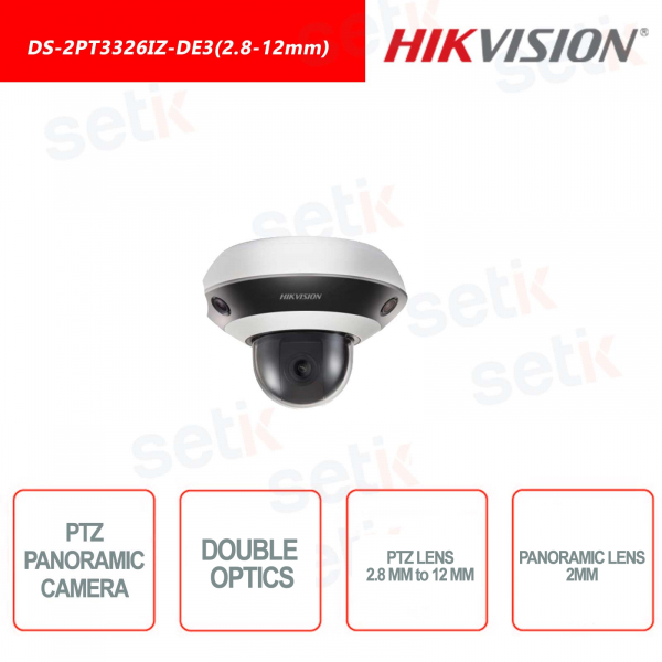 Caméra PTZ PanoVu Mini à double objectif série Hikvision